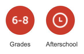 Grades 6-8 and Afterschool Icons
